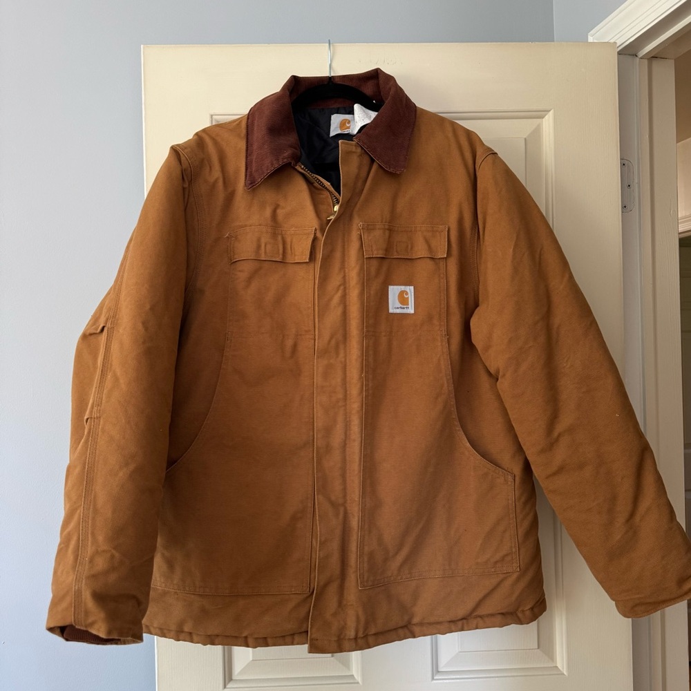 Carhartt men’s heavyweight canvas jacket.